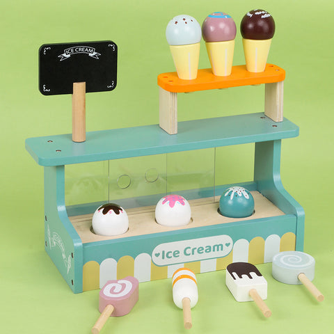 Wooden Ice Cream Shop Play Set
