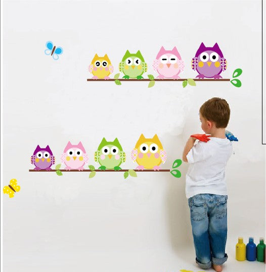 Owls and Tree Wall Stickers