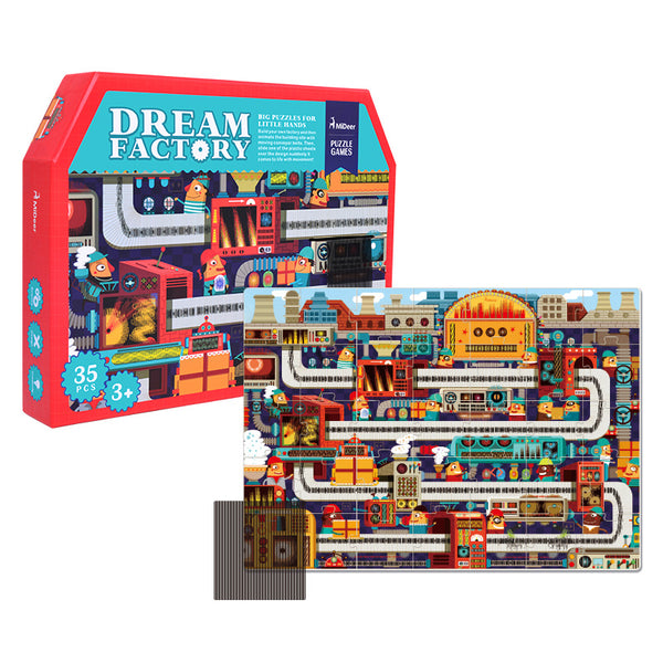 Dream Factory Floor Puzzle with 3D Gratings Sheet Children Preschool Early Learning Toy