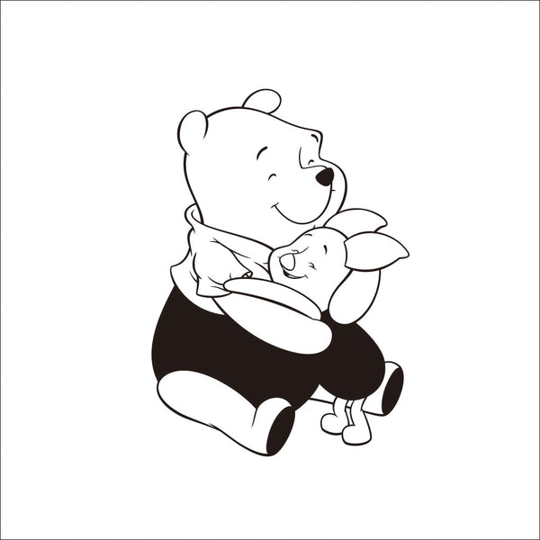 Winnie the Pooh with Piglet Vinyl Sticker