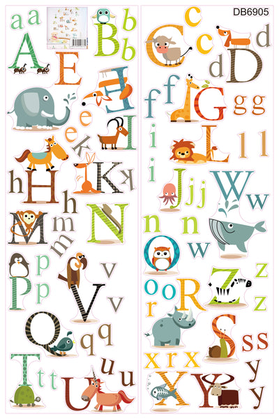 DecoBay Wall Sticker - Animal Alphabets