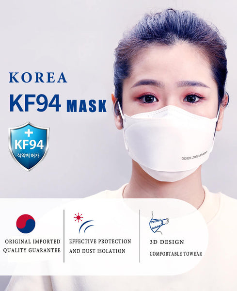 KF94 IIR Face Mask 4 Layer Protection, CE Approved, Made in South Korea - Retail Wholesale Available