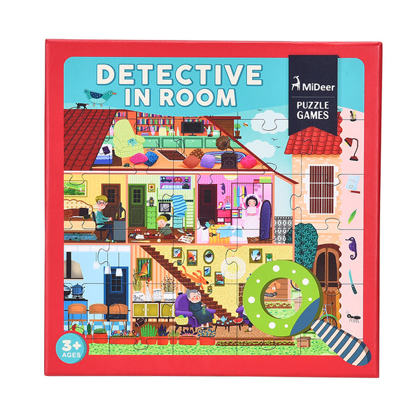 2 in 1 Puzzle and Detective Game Early Education Development Toys