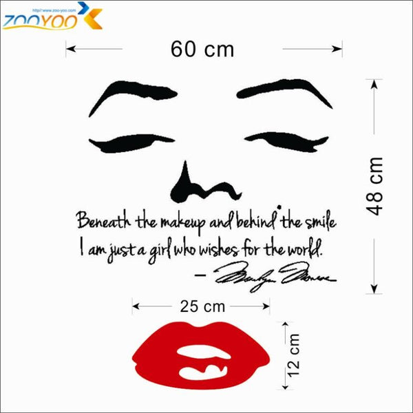 Marilyn Monroe Vinyl Sticker