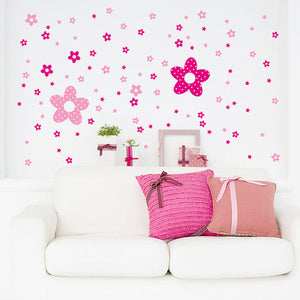DecoBay Wall Stickers - Pink Flowers