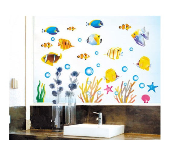 Fish Bathroom Stickers/Children's Room Wall Stickers